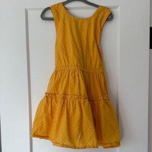 J. Crew Sunny Yellow Textured Kids Dress